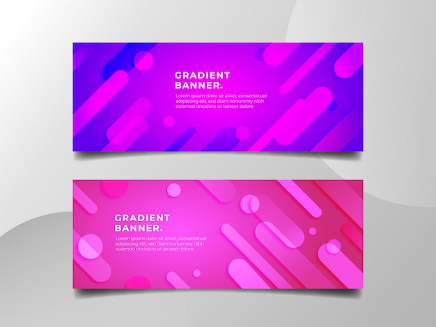 Modern Gradient Banner Design