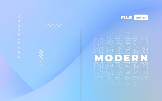 Vector modern holographic landing page design