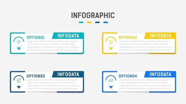 Vector modern inforaphic template premium vector