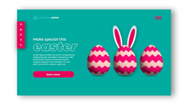 Modern Landing Page Easter