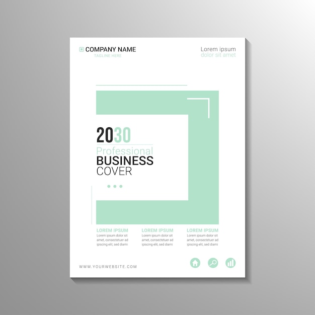 Vector modern minimalist corporate business cover design