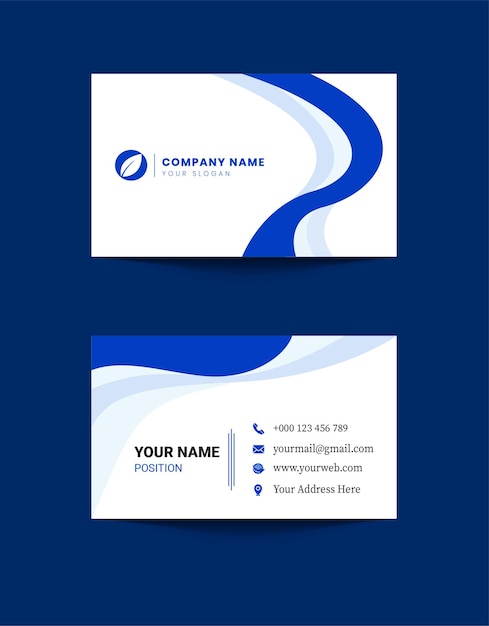 Vector modern professional business card design