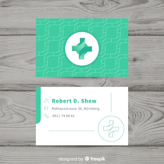 Modern professional medical business card design