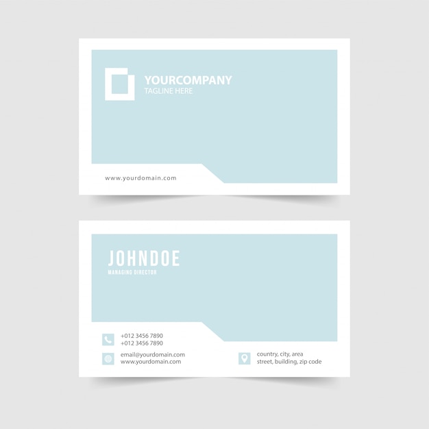 modern simple business card template collection