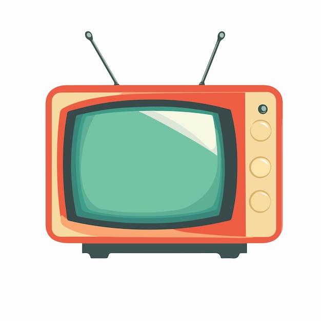 Vector modern television tv icon vector isolated illustration