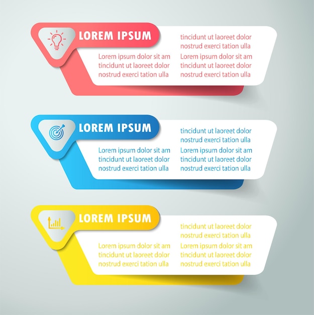 Vector modern text box template infographics banner