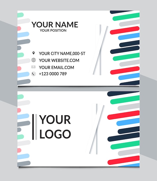 Vector modern visiting card design template