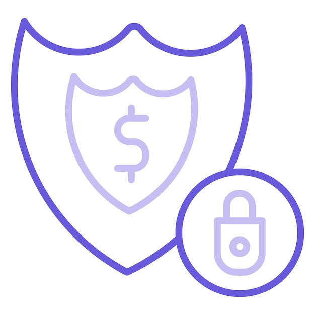 Vector money protection icon