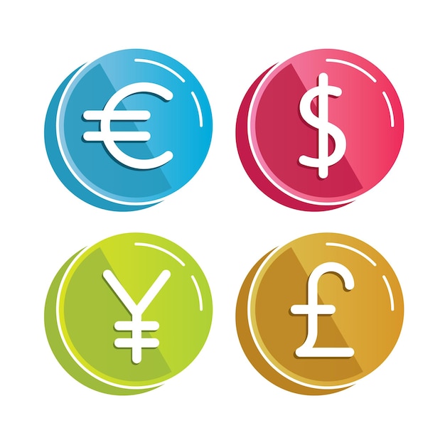 Vector money symbolicons clipart