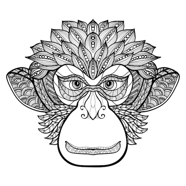 Monkey Doodle Face