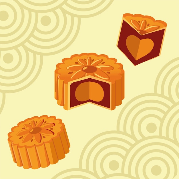 Mooncake chinese mid autumn