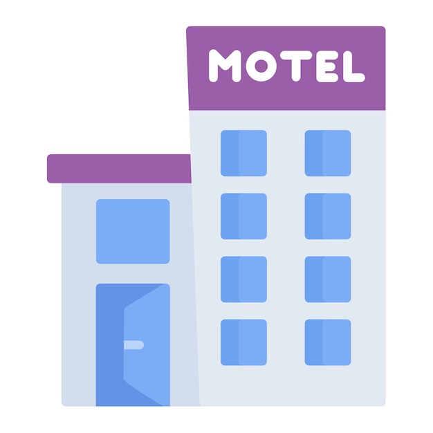 Motel Vector Illustration