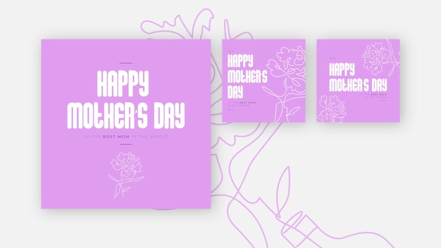 Mother's Day social media template