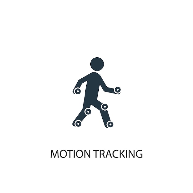 Motion tracking icon. Simple element illustration. Motion tracking concept symbol design from Augmented reality collection. Can be used for web and mobile.