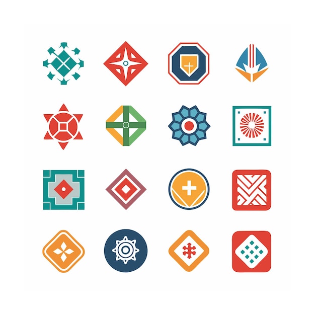 Vector multi concept design icons set