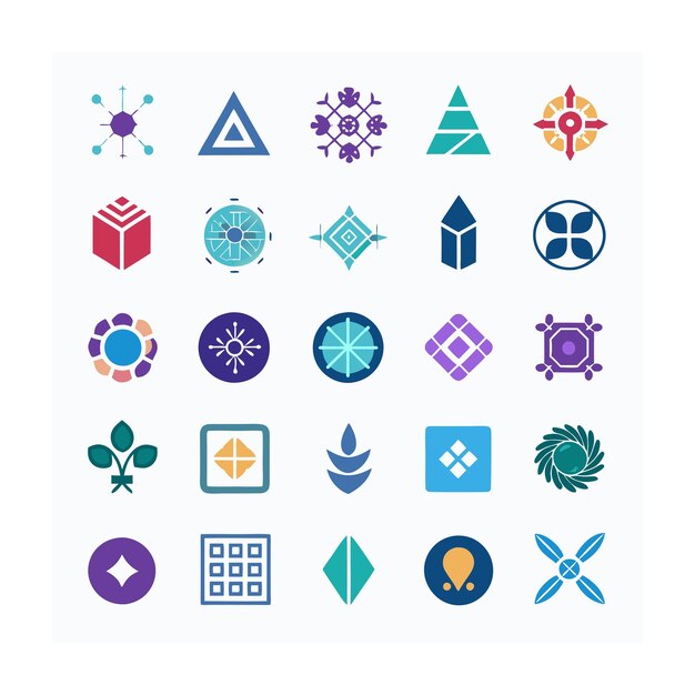 Vector multi concept design icons set