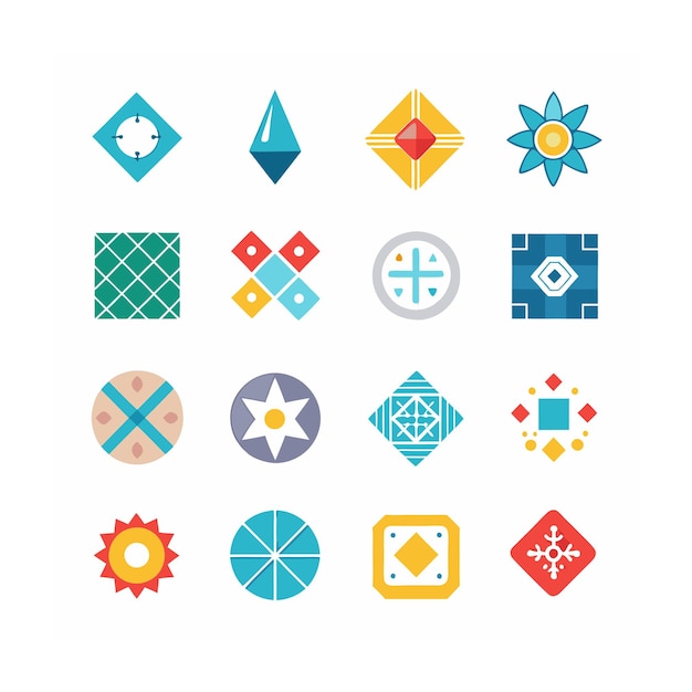 Vector multi concept design icons set