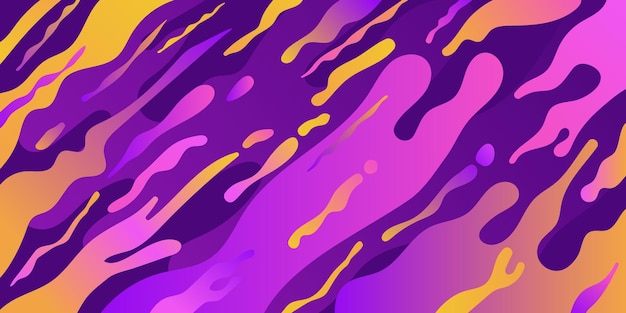 Multicolor fluid abstract background. Vector illustration