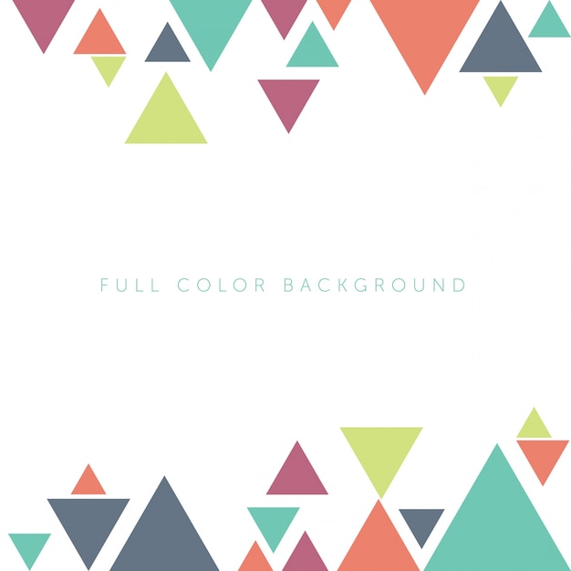 Multicolor triangles background