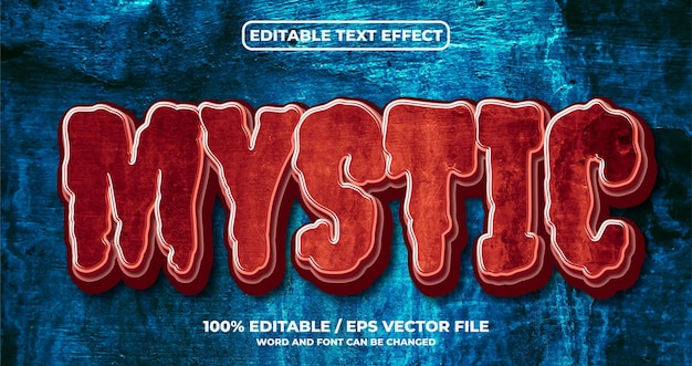 Mystic editable text effect