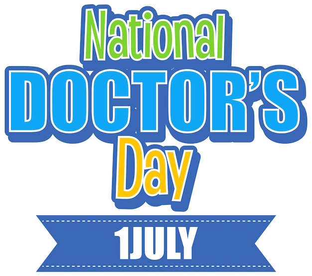 National doctor day in July logo