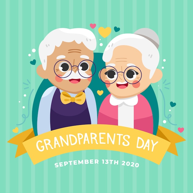 National grandparents' day with elder couple