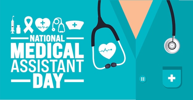 Vector national medical assistant day background or banner design template is observed every year