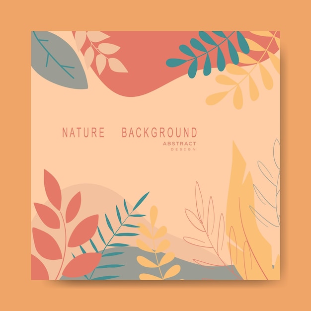 Nature abstract backgrounds.minimal trendy style. various shapes set up design templates.