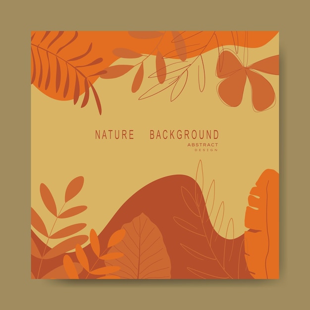 Nature abstract backgrounds.minimal trendy style. various shapes set up design templates.