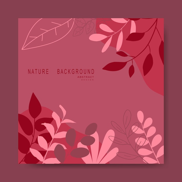 Nature abstract backgrounds.minimal trendy style. various shapes set up design templates.