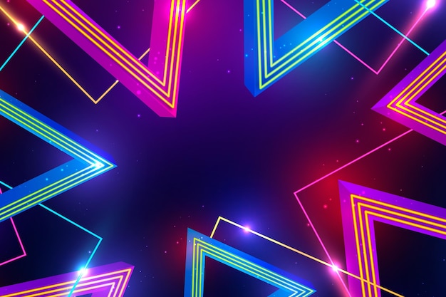 Neon lights background design