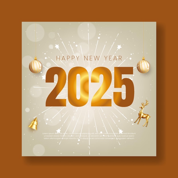 Vector new year celebration party social media post and new year background vector template design