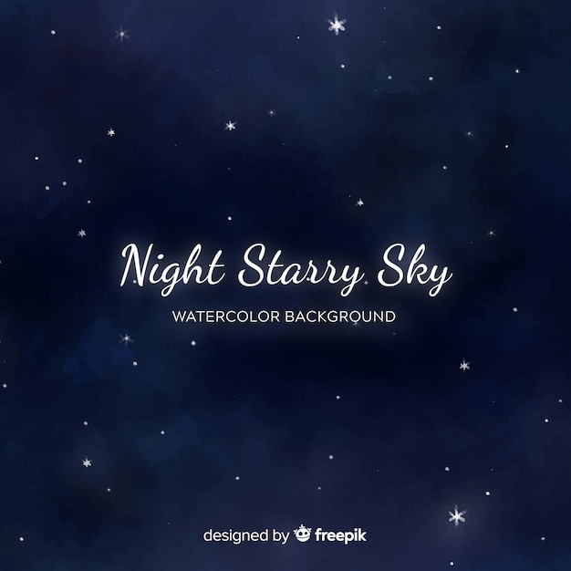 Vector night sky background