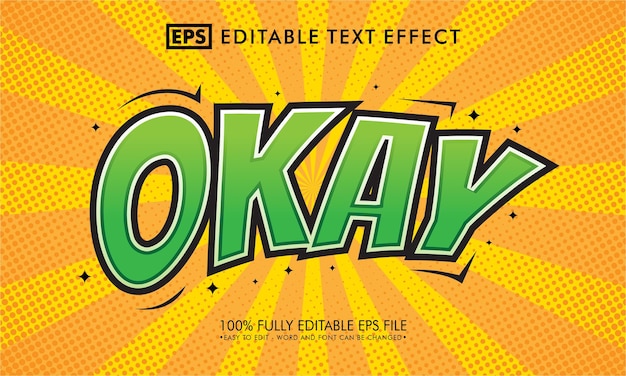 Okay editable text effect