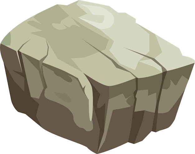 Vector old rock stone