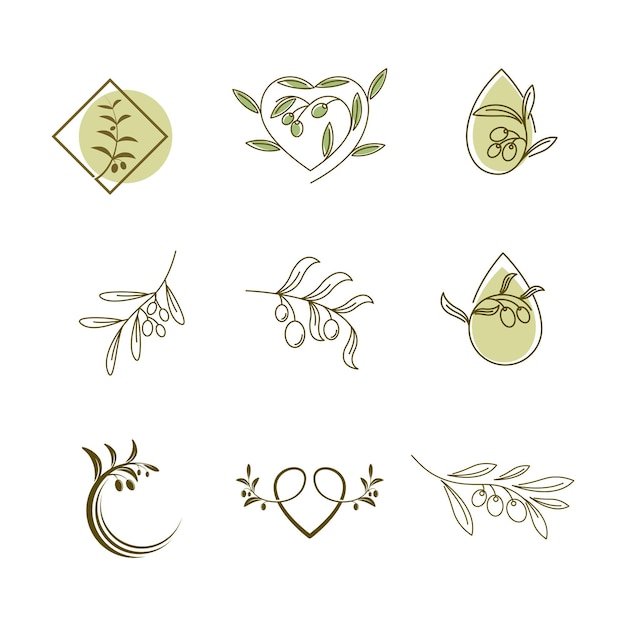 Olive icon vector illustration design template