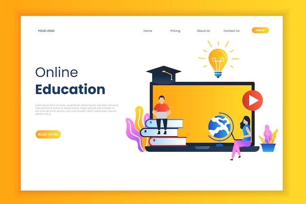 Online education  for landing page