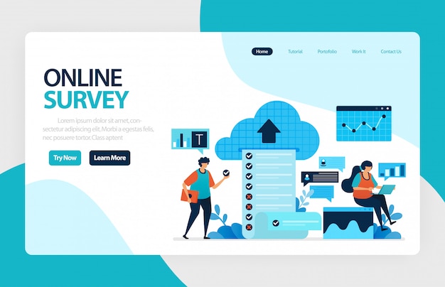 Online Survey Landing Page