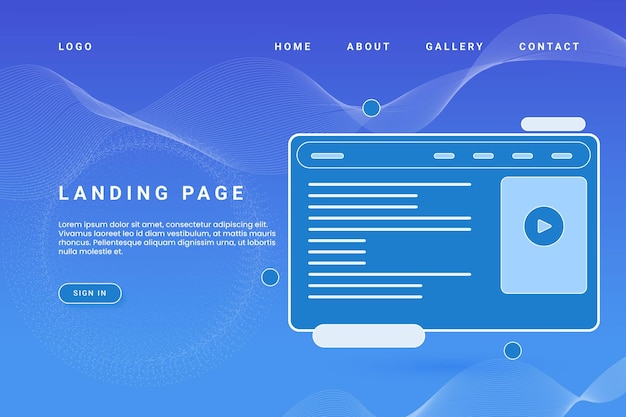 Vector online webpage screen concepts landing page