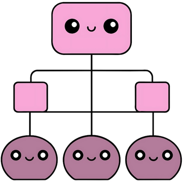 Orgnization chart vector art