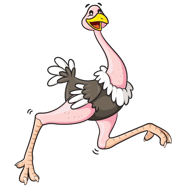 Ostrich Cartoon