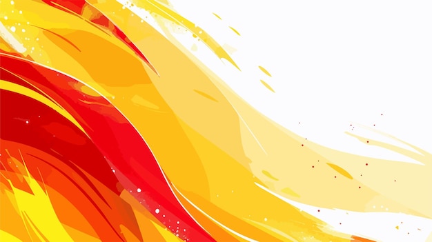 Vector a painting of a rainbow colored background with a red and yellow design