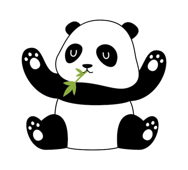 Panda Eating Bamboo