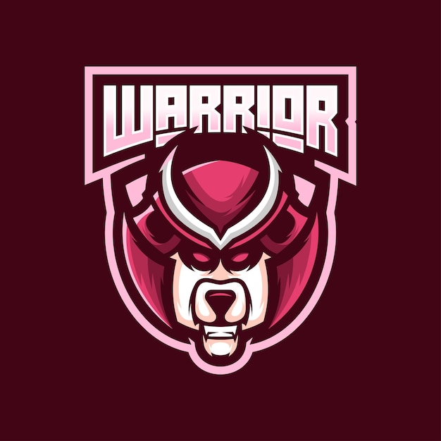 Panda warrior esport logo