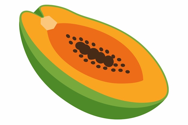 papaya cut open