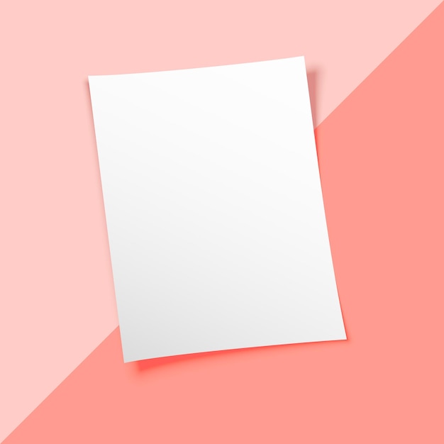 Vector paper mockup