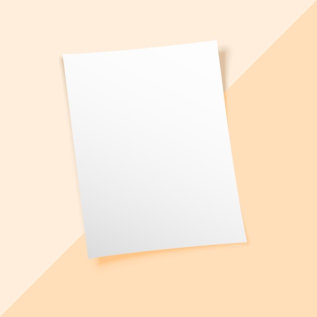 Vector paper mockup