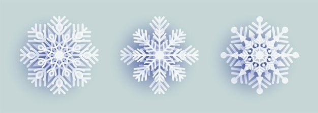 Paper snowflake on white background