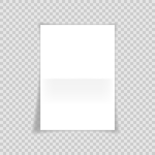 Paper on transparent background for banner design Vector