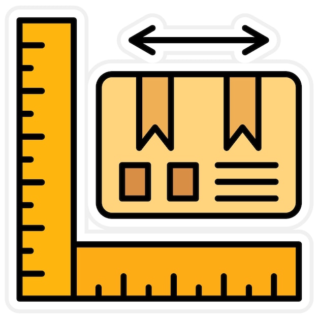 Vector parcel size icon vector image can be used for delivery and logistics